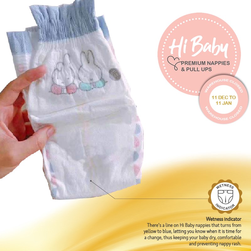 Our smart baby nappies have a wetness indicator Exigocare
